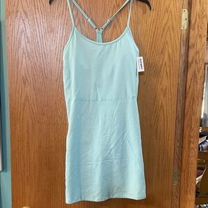 Old Navy Aqua Blue Racerback Slip tennis Dress- cloud comfy (tall)